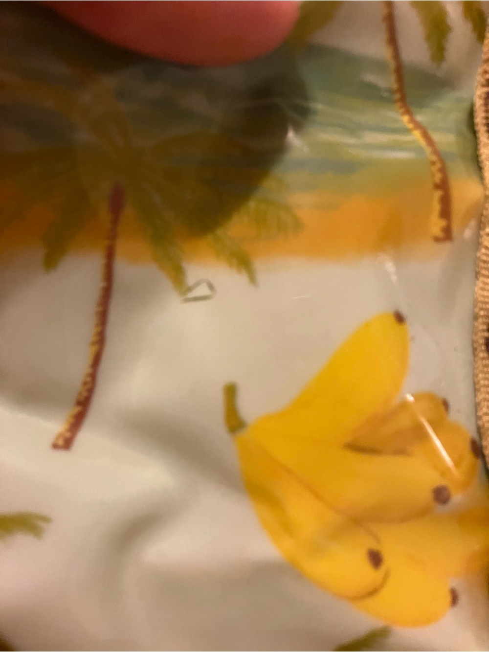 Avon Vintage Tropical Banana Print Mini Tote Bag - Picture 11 of 11